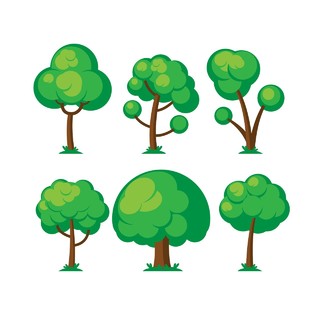 树木绿化插画素材